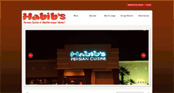 Desktop Screenshot of habibspersiancuisine.com